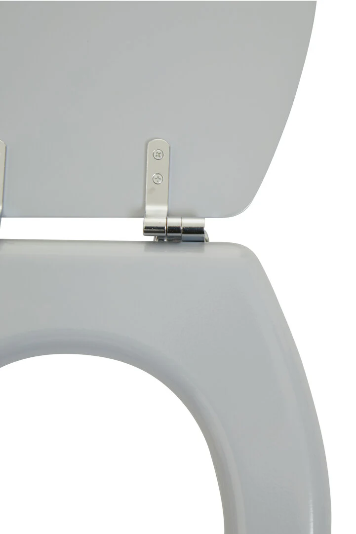 Brooks Grey Panel Effect Toilet Seat - Image 3