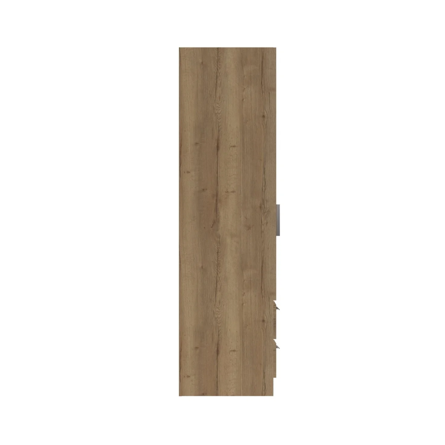 Buckingham Ready Assembled Wardrobe with 2 Doors, Drawers & Mirror - Natural Rustic Oak - Image 5