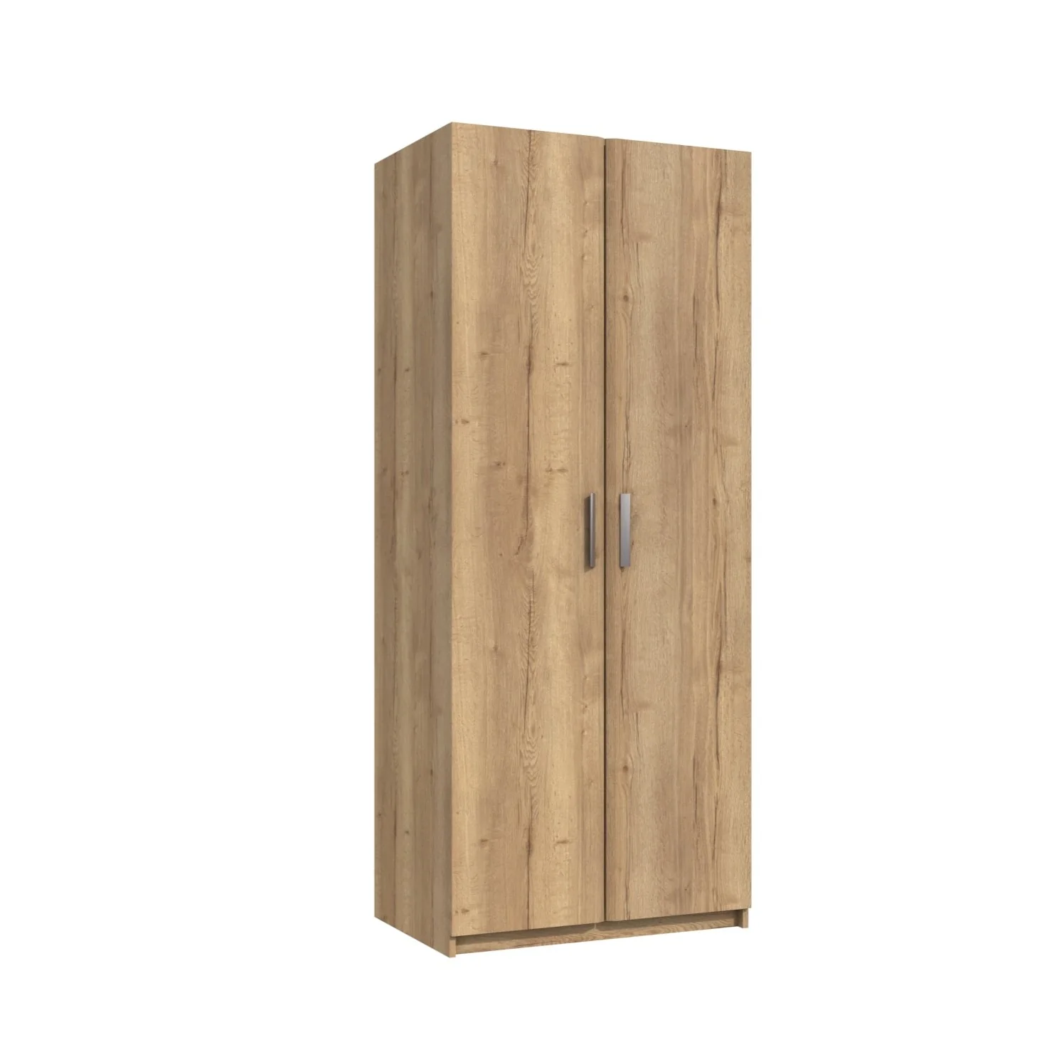 Buckingham Ready Assembled Wardrobe with 2 Doors - Natural Rustic Oak - Image 3