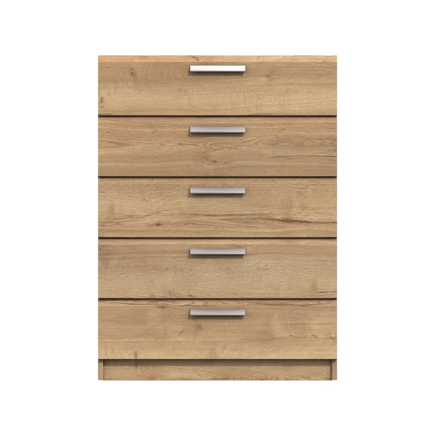 Buckingham Ready Assembled Chest of Drawers with 5 Drawers - Natural Rustic Oak - Image 4