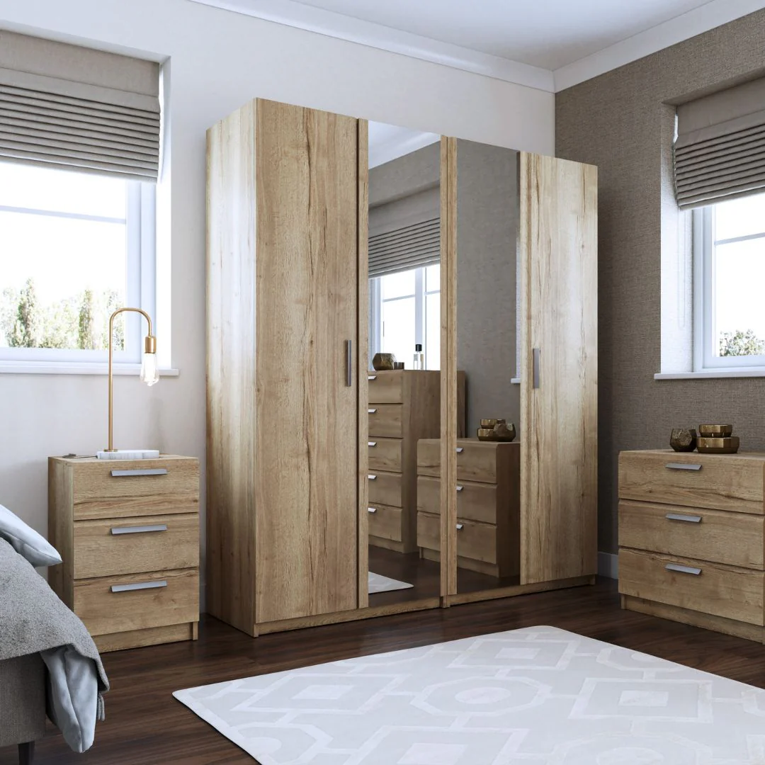 Buckingham Ready Assembled Chest of Drawers with 5 Drawers - Natural Rustic Oak - Image 7