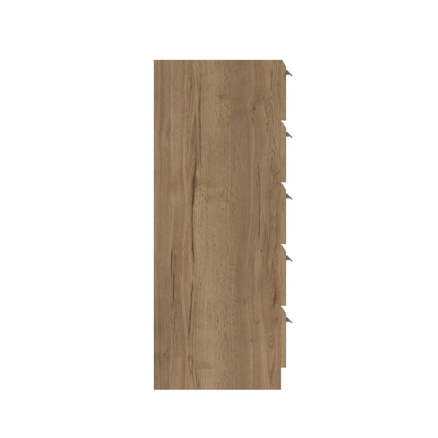 Buckingham Ready Assembled Chest of Drawers with 5 Drawers Tallboy - Natural Rustic Oak - Image 5