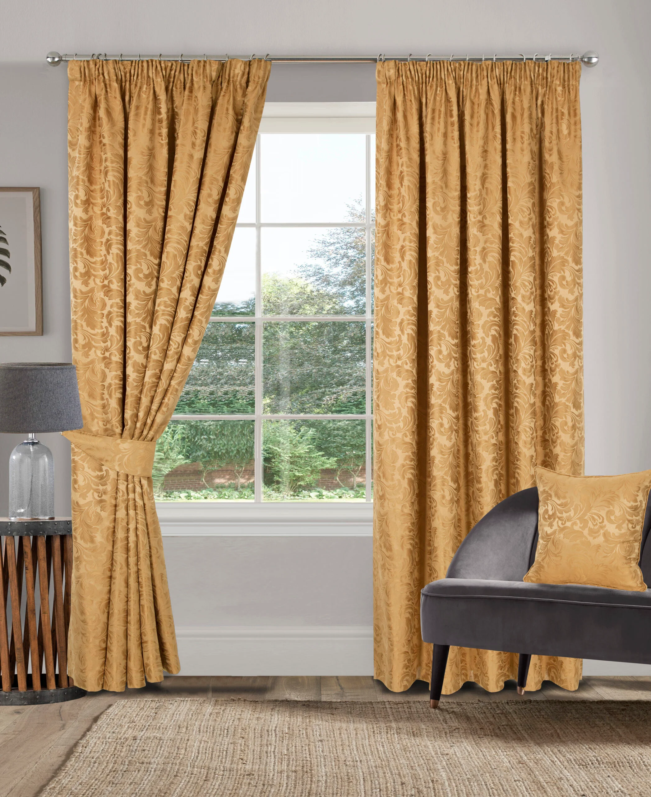 BUCKINGHAM GOLD CUSHION COVER - Image 2