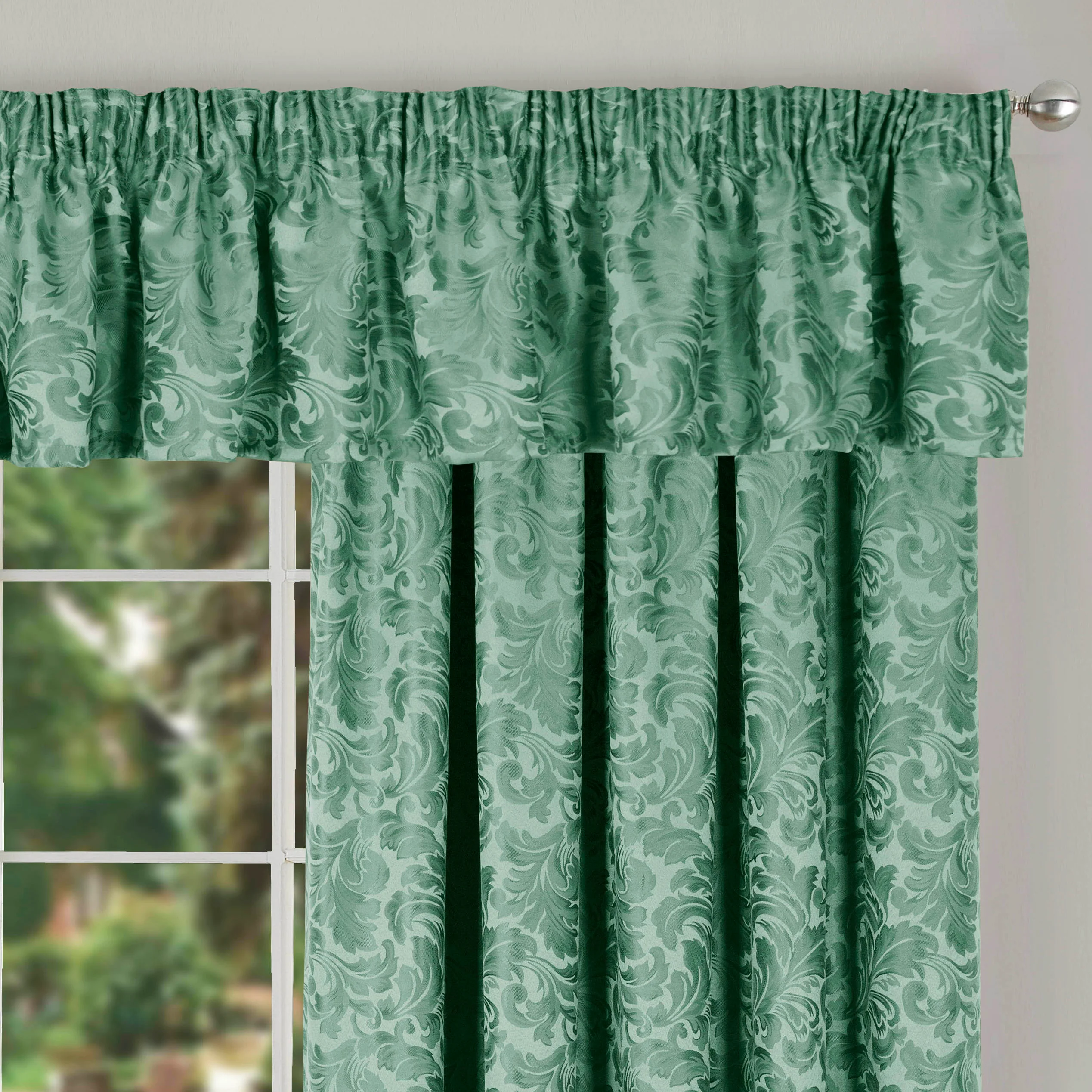 BUCKINGHAM GREEN PELMET