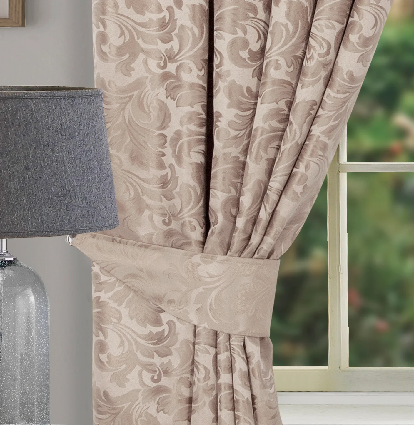 BUCKINGHAM NATURAL POLYESTER FILLED CUSHION COVER - Image 2