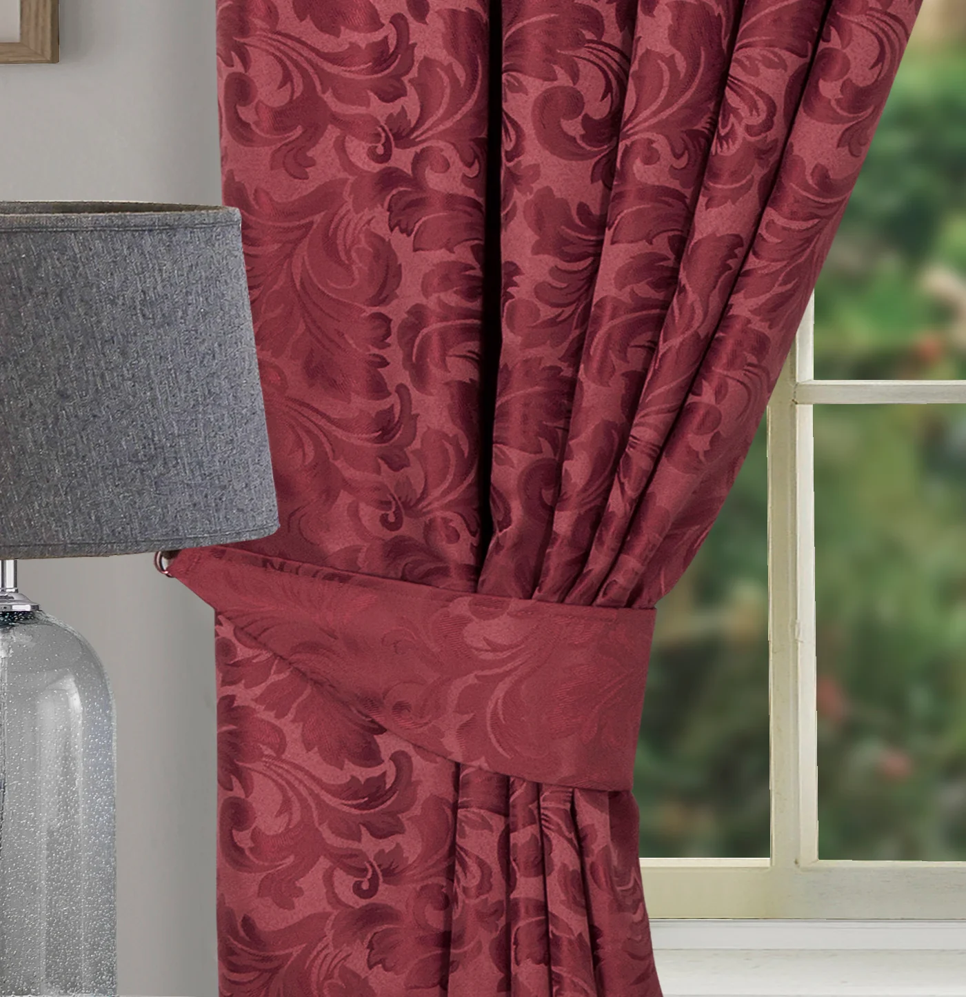 BUCKINGHAM WINE CUSHION COVER - Image 2