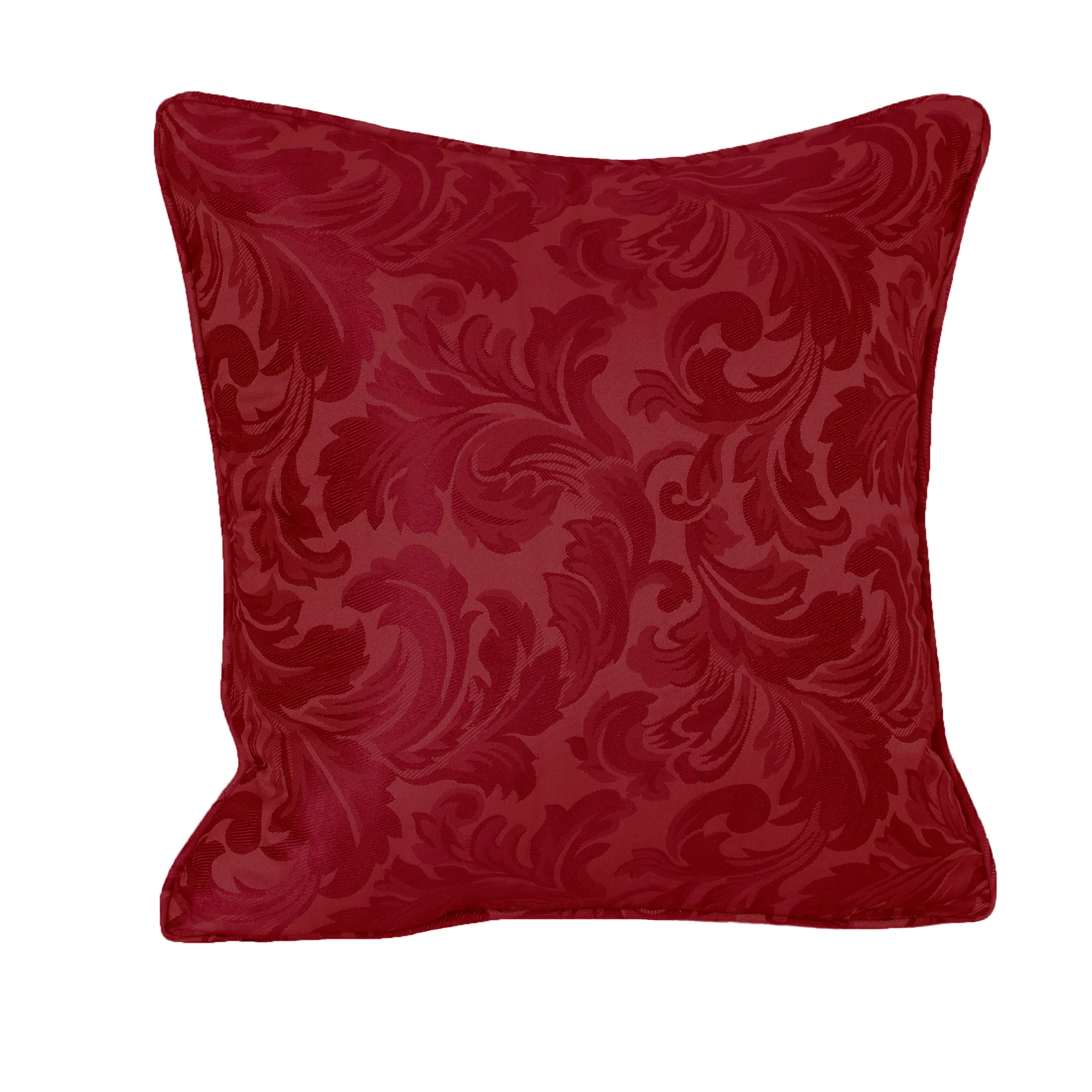 BUCKINGHAM WINE POLYESTER FILLED CUSHION COVER