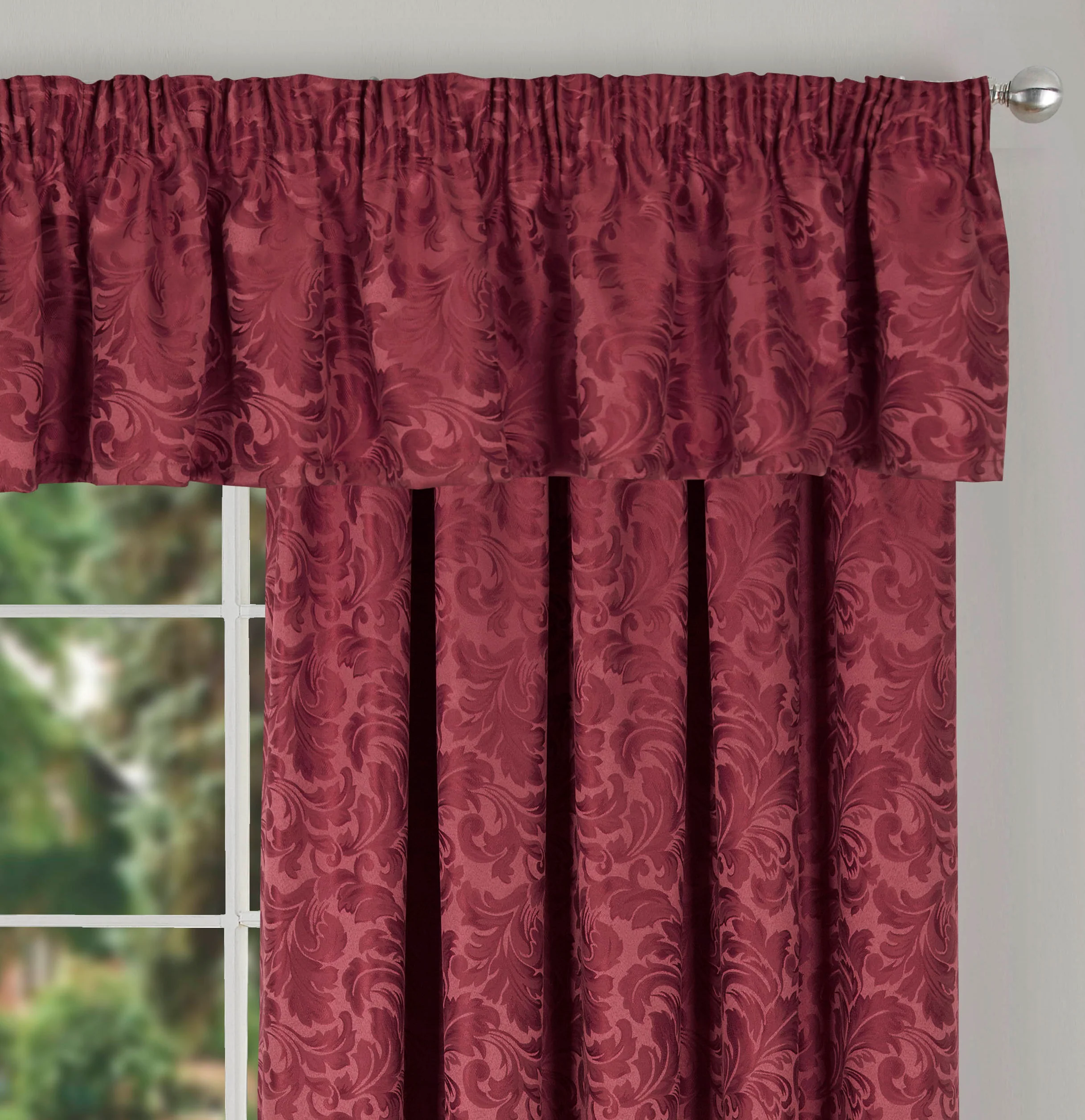 BUCKINGHAM WINE POLYESTER FILLED CUSHION COVER - Image 3