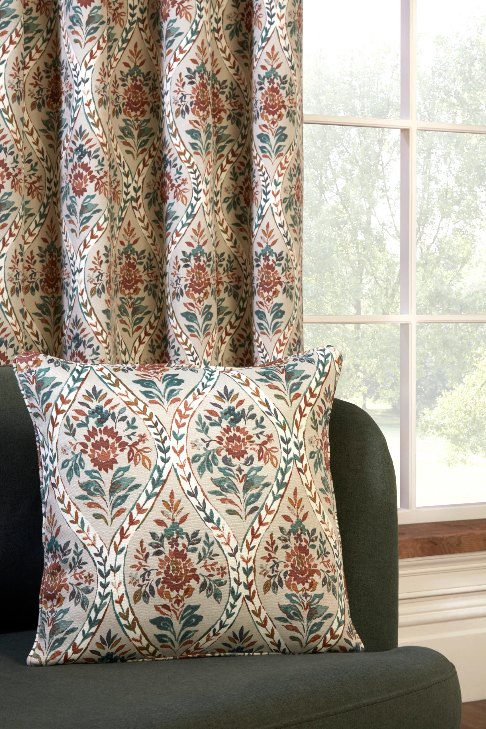 BUTTERMERE AUTUMN 3" PENCIL PLEAT CURTAINS - Image 5