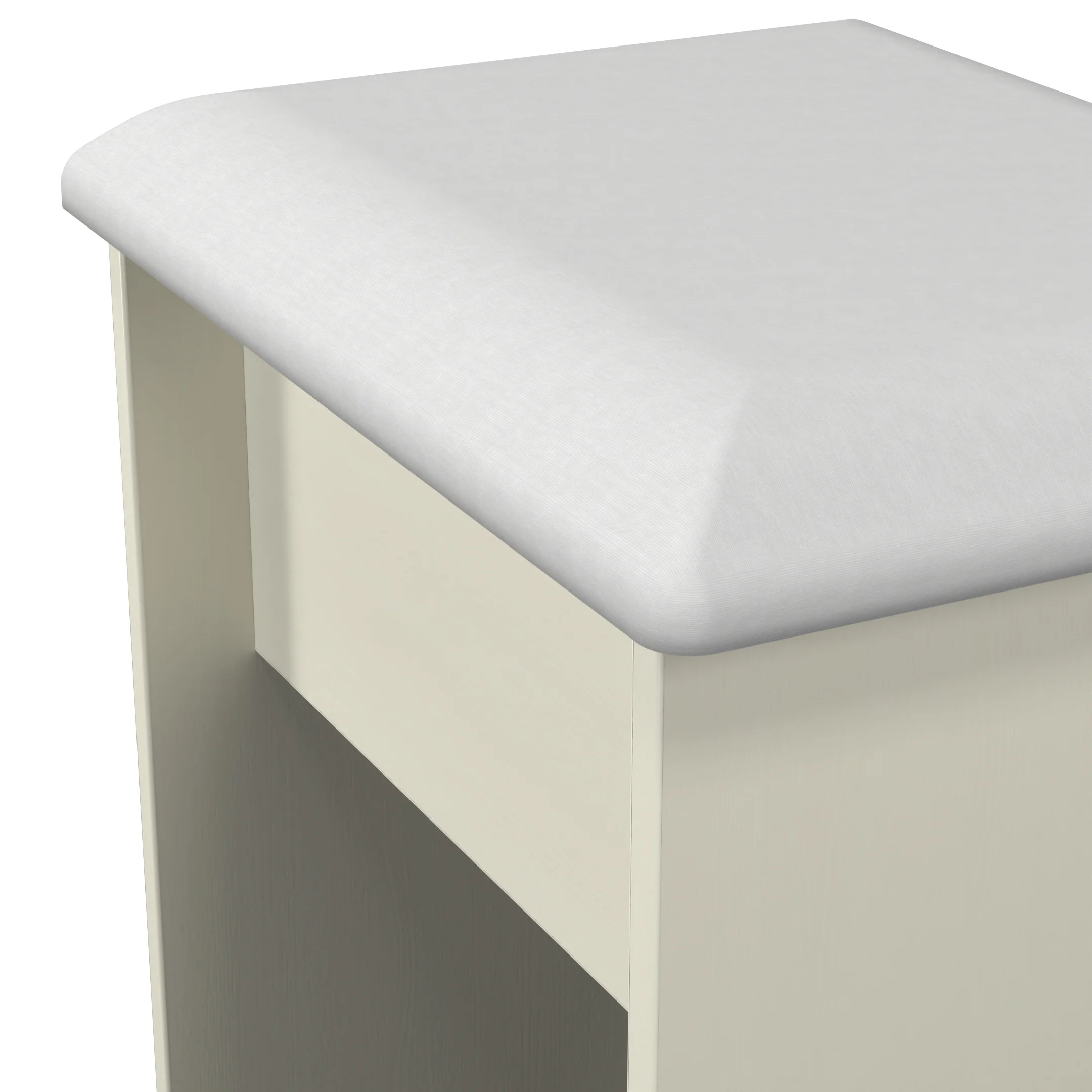 Byland Ready Assembled Stool in Cream Ash & Modern Oak - Image 4