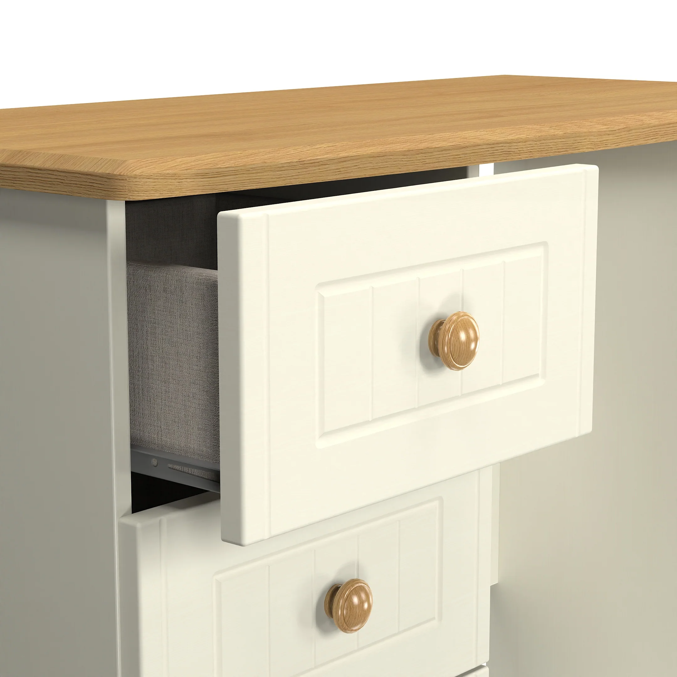 Byland Ready Assembled Vanity in Cream Ash & Modern Oak - Image 15