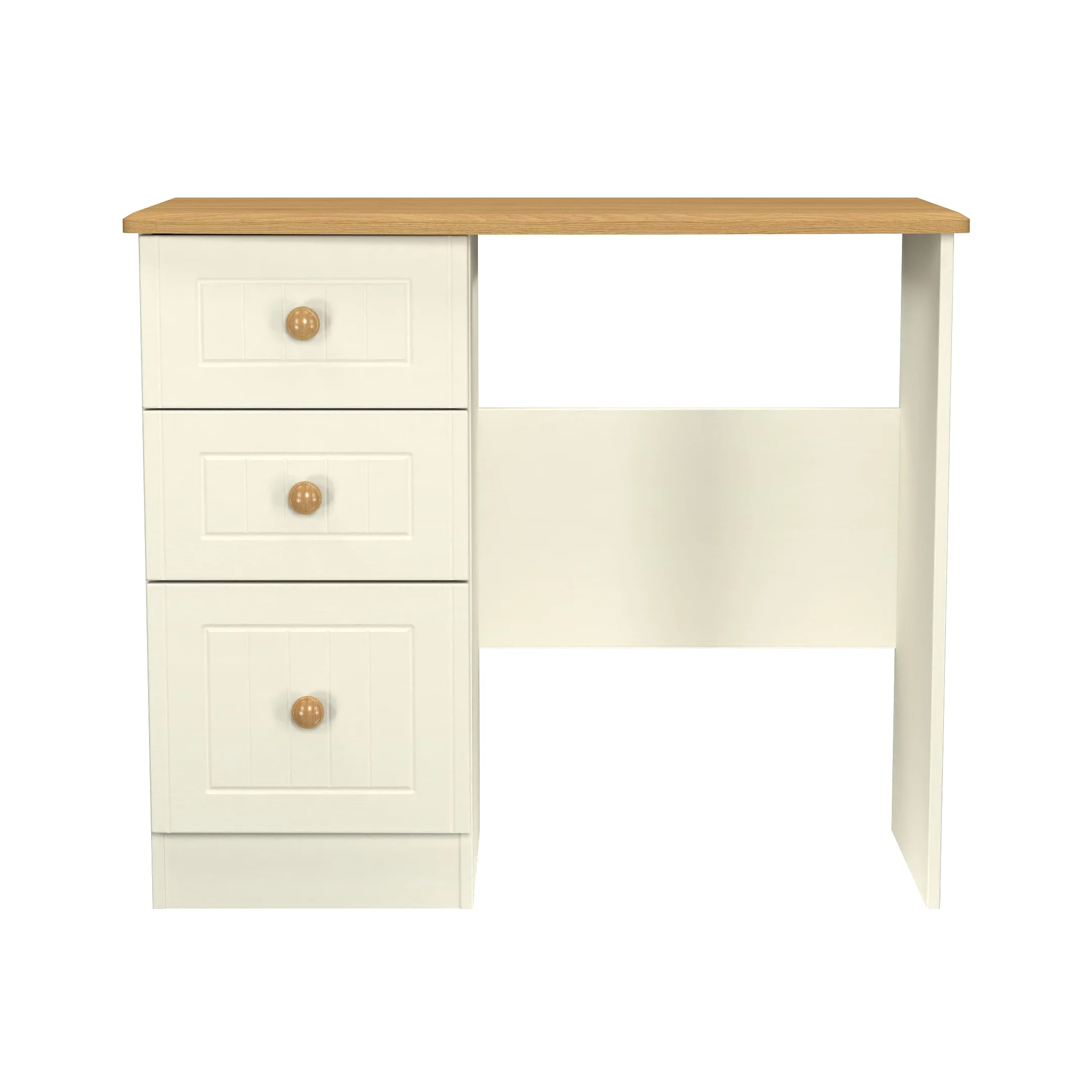 Byland Ready Assembled Vanity in Cream Ash & Modern Oak - Image 3