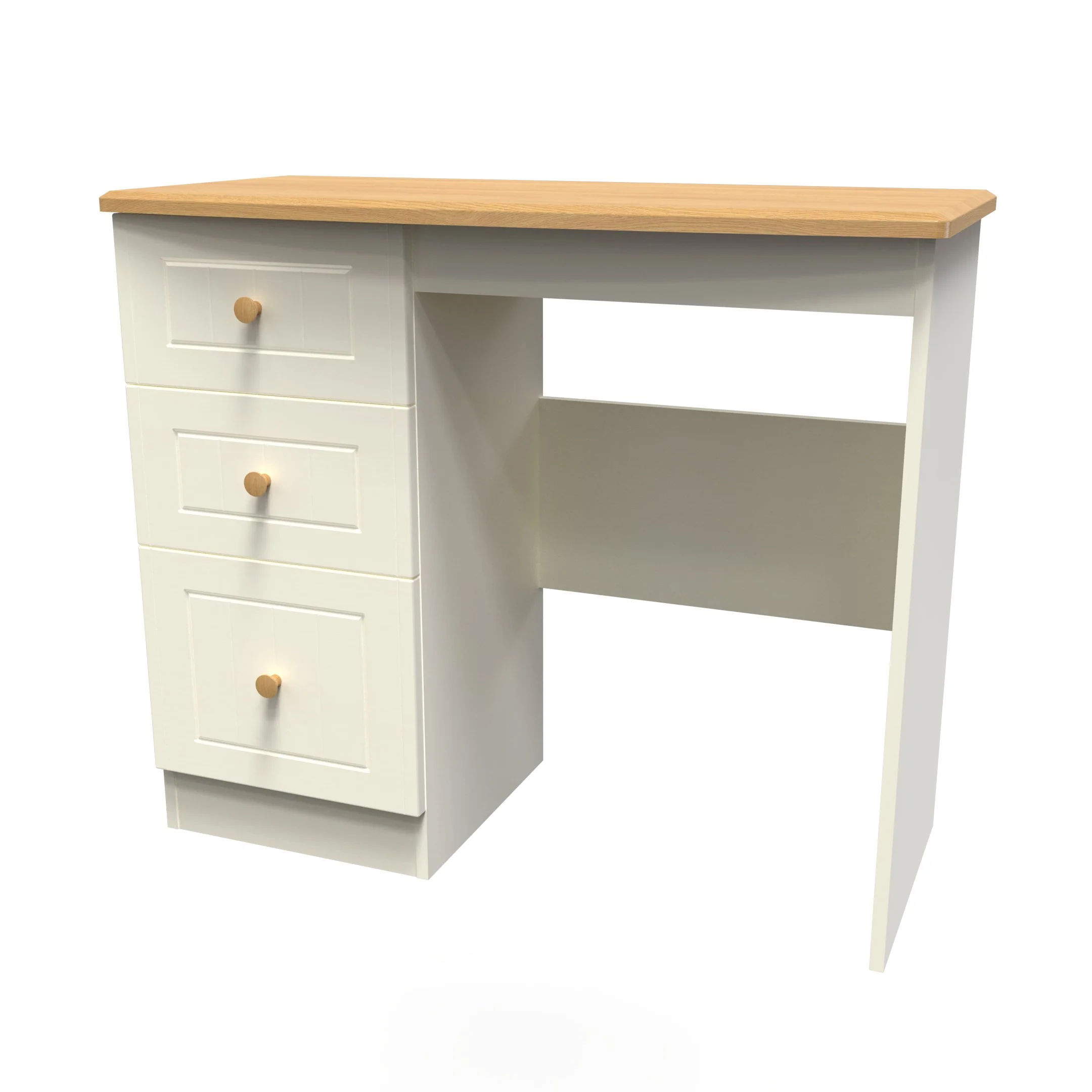 Byland Ready Assembled Vanity in Cream Ash & Modern Oak - Image 8
