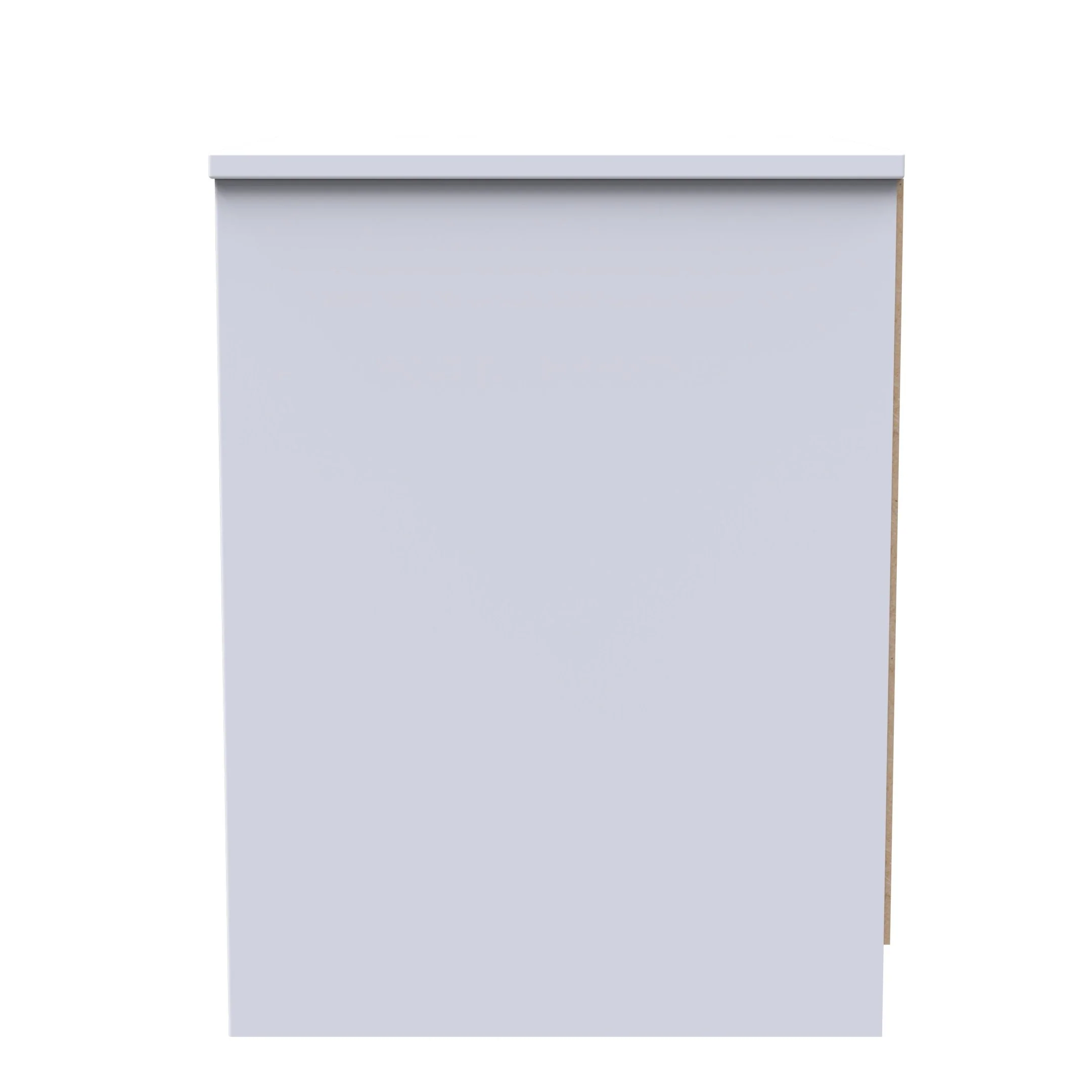 Calgary Ready Assembled 2 Drawer Bedside Cabinet in White Matt - Image 2