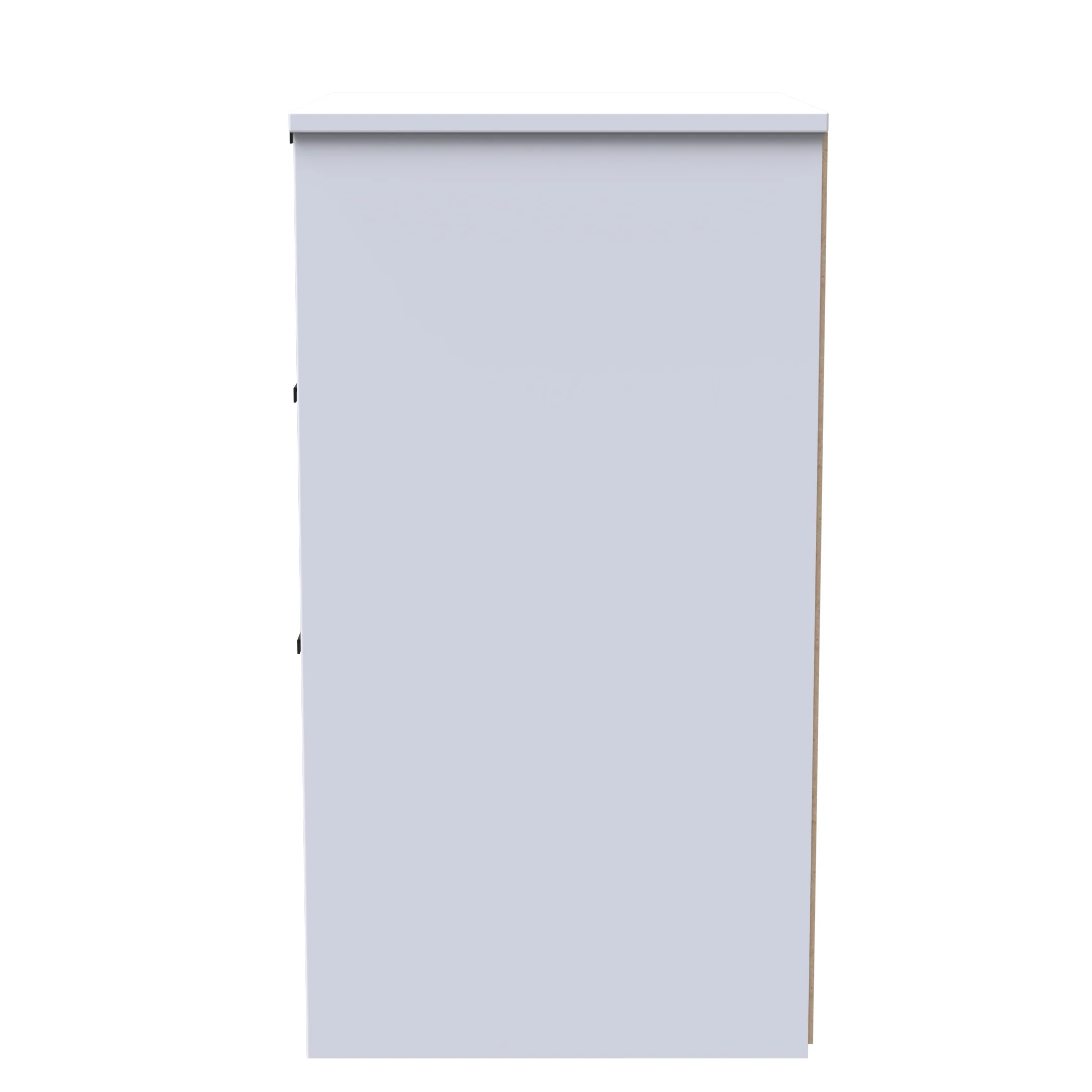 Calgary Ready Assembled 3 Drawer Bedside Cabinet in White Matt - Image 2