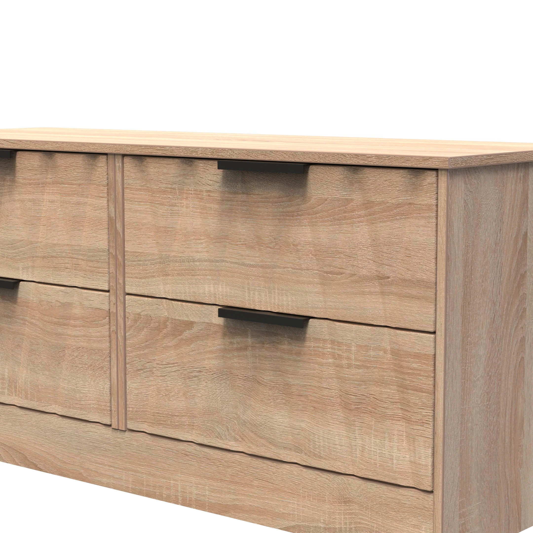 Calgary Ready Assembled 4 Drawer Bed Box in Bardolino Oak - Image 4