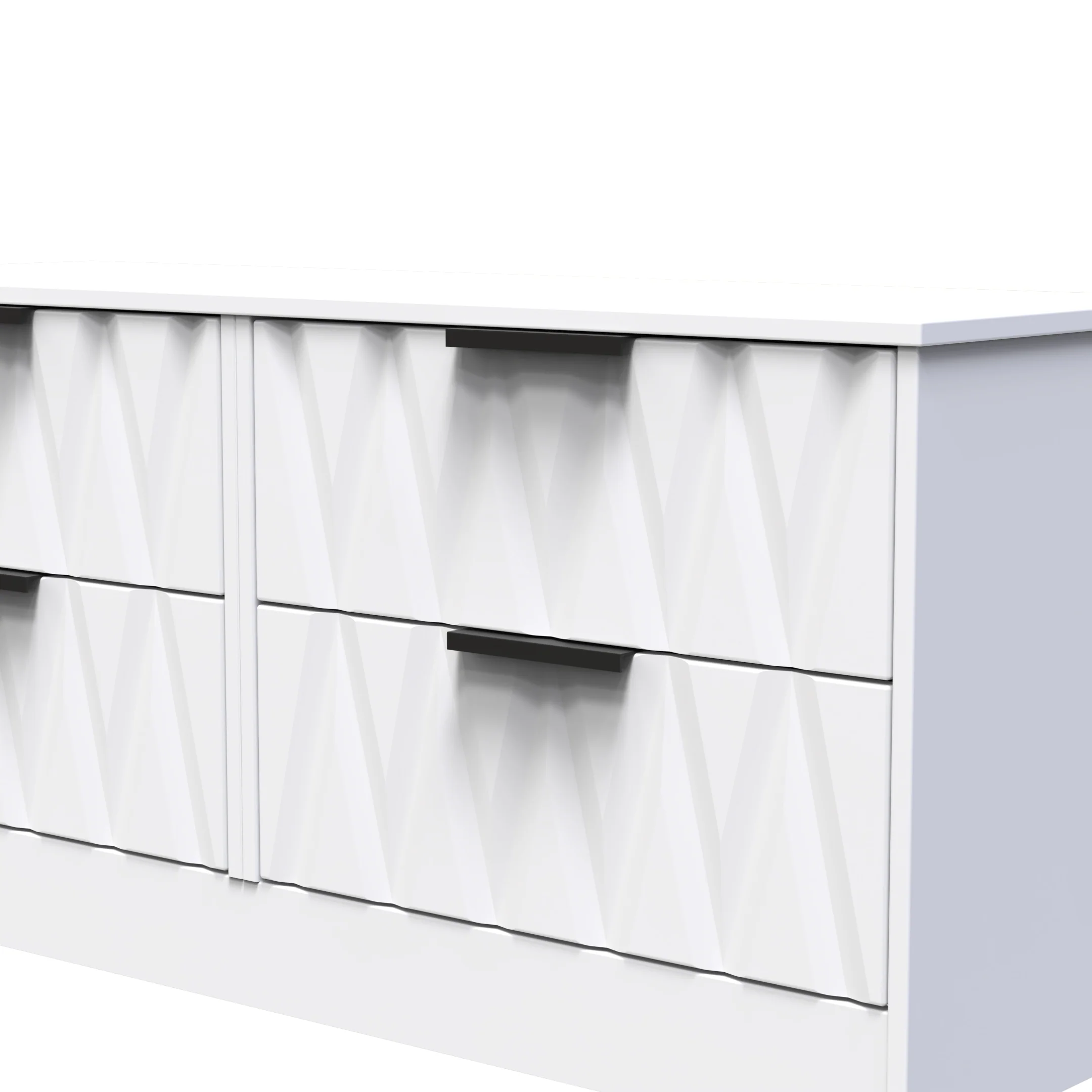 Calgary Ready Assembled 4 Drawer Bed Box in White Matt - Image 4