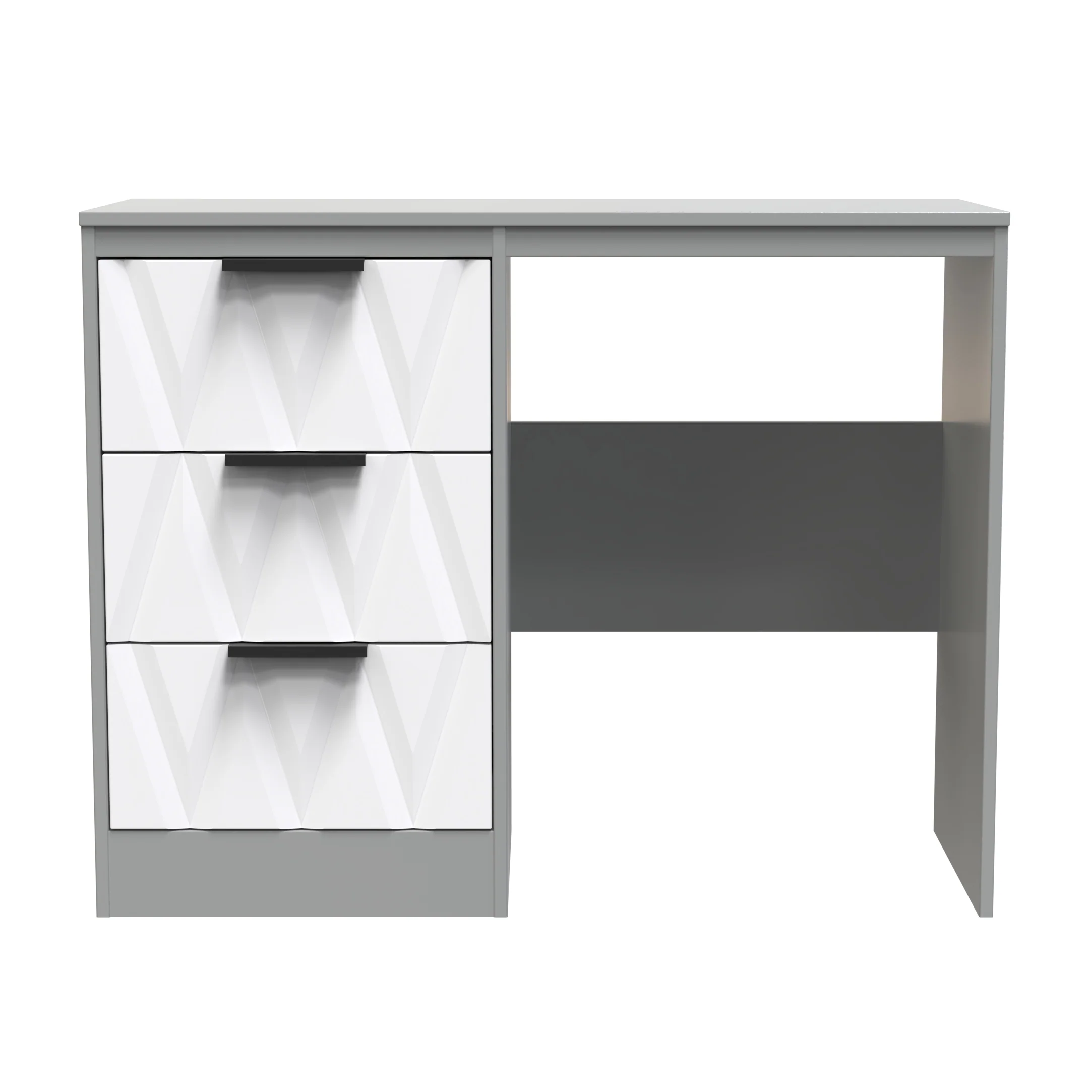 Calgary Ready Assembled Vanity in White Matt & Dusk Grey