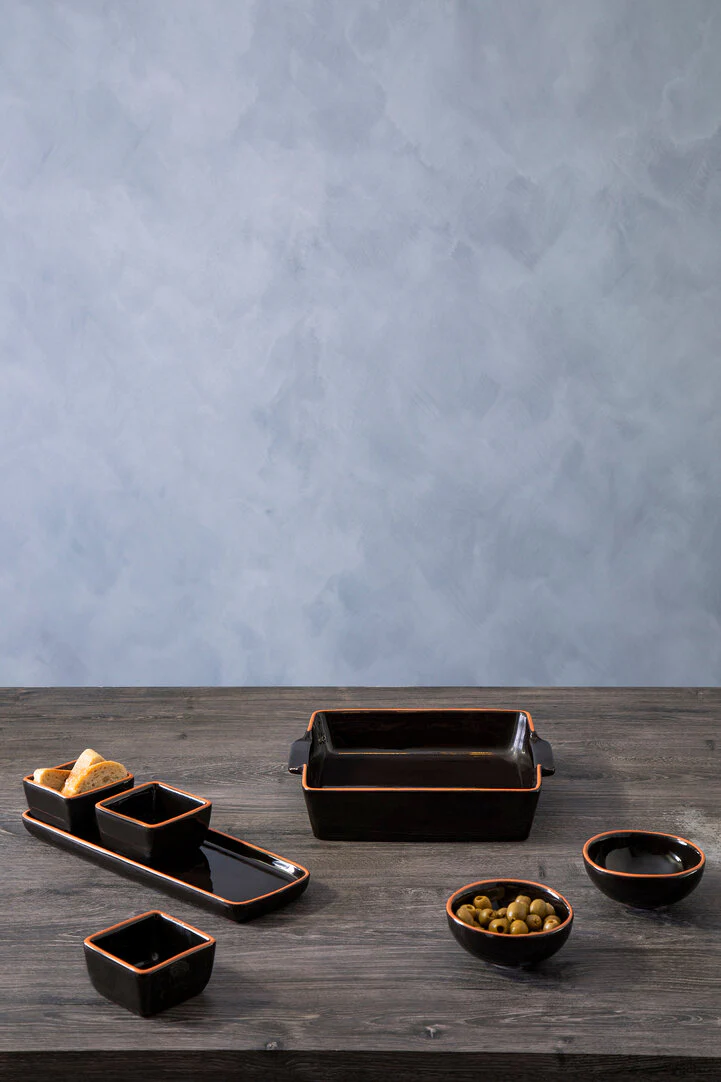 Calisto Terracotta Black Glazed Oven to Table Dish - Image 5