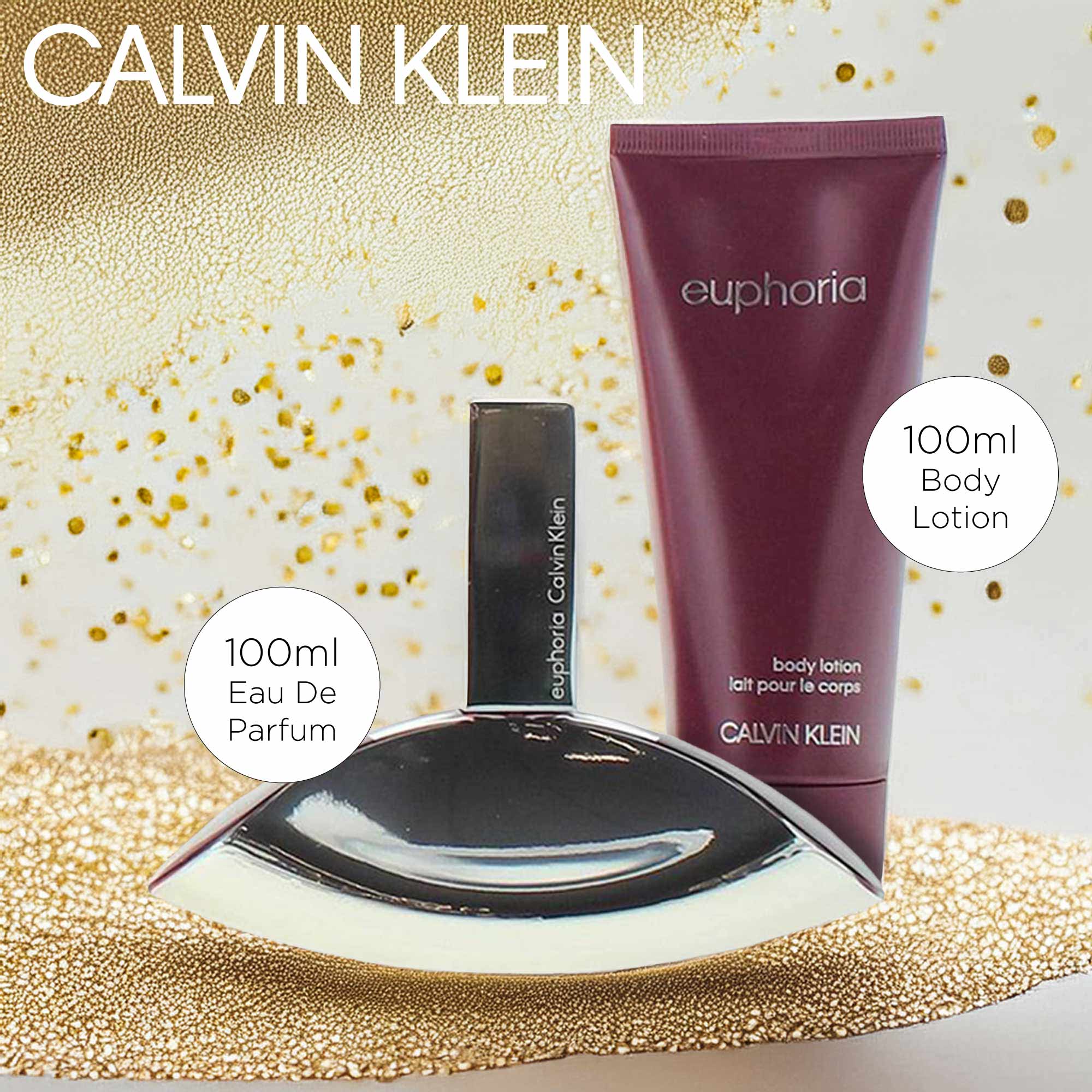 Calvin Klein Euphoria 2 Piece Gift Set: Eau de Parfum 100ml - Body Lotion 100ml - Image 7