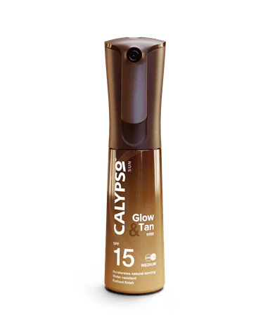Calypso Glow & Tan Mist SPF15 / SPF30 100ml - Radiant Tanning Spray With UVA/UVB Protection, Quick Dry & Non-Greasy - Image 9