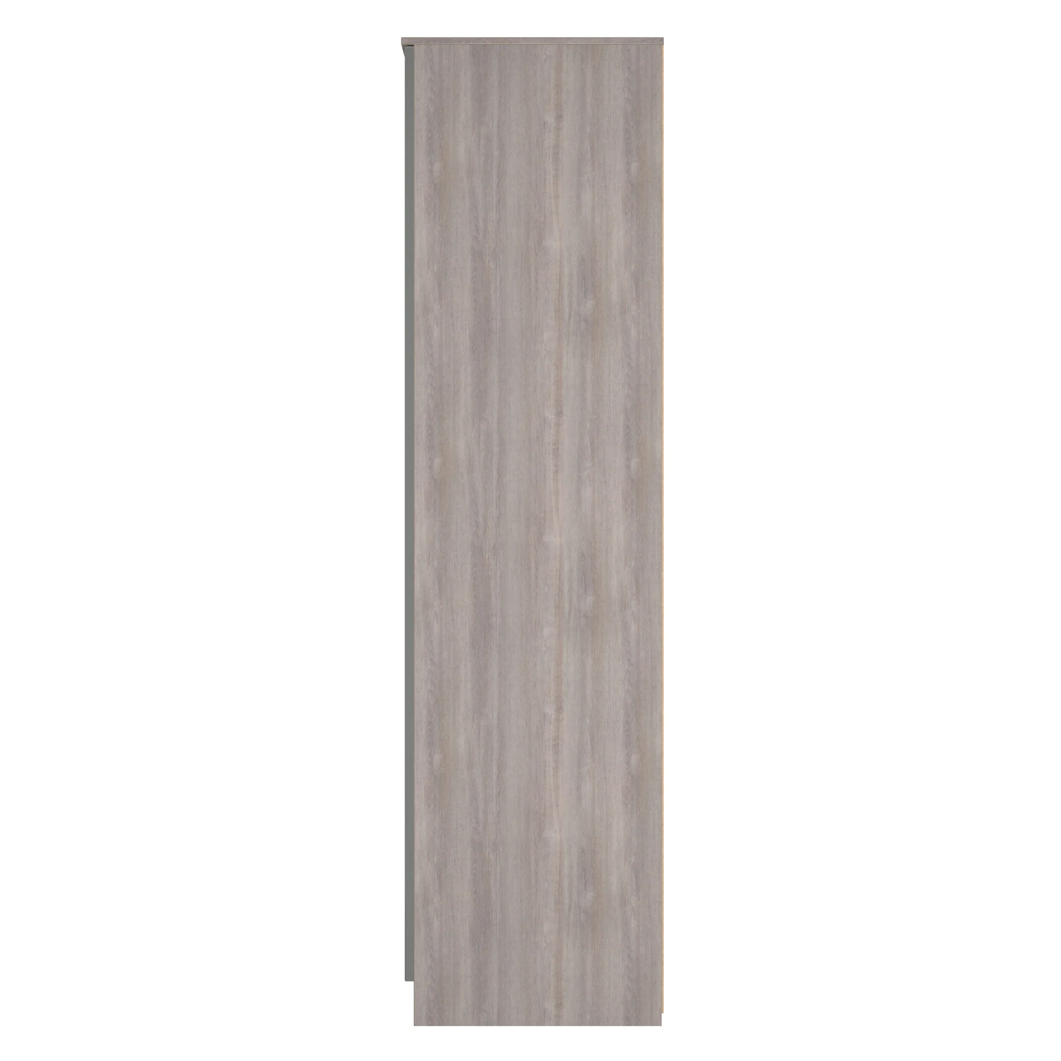 Cannes Ready Assembled 2 Door Wardrobe in Grey Gloss & Grey Oak - Image 3