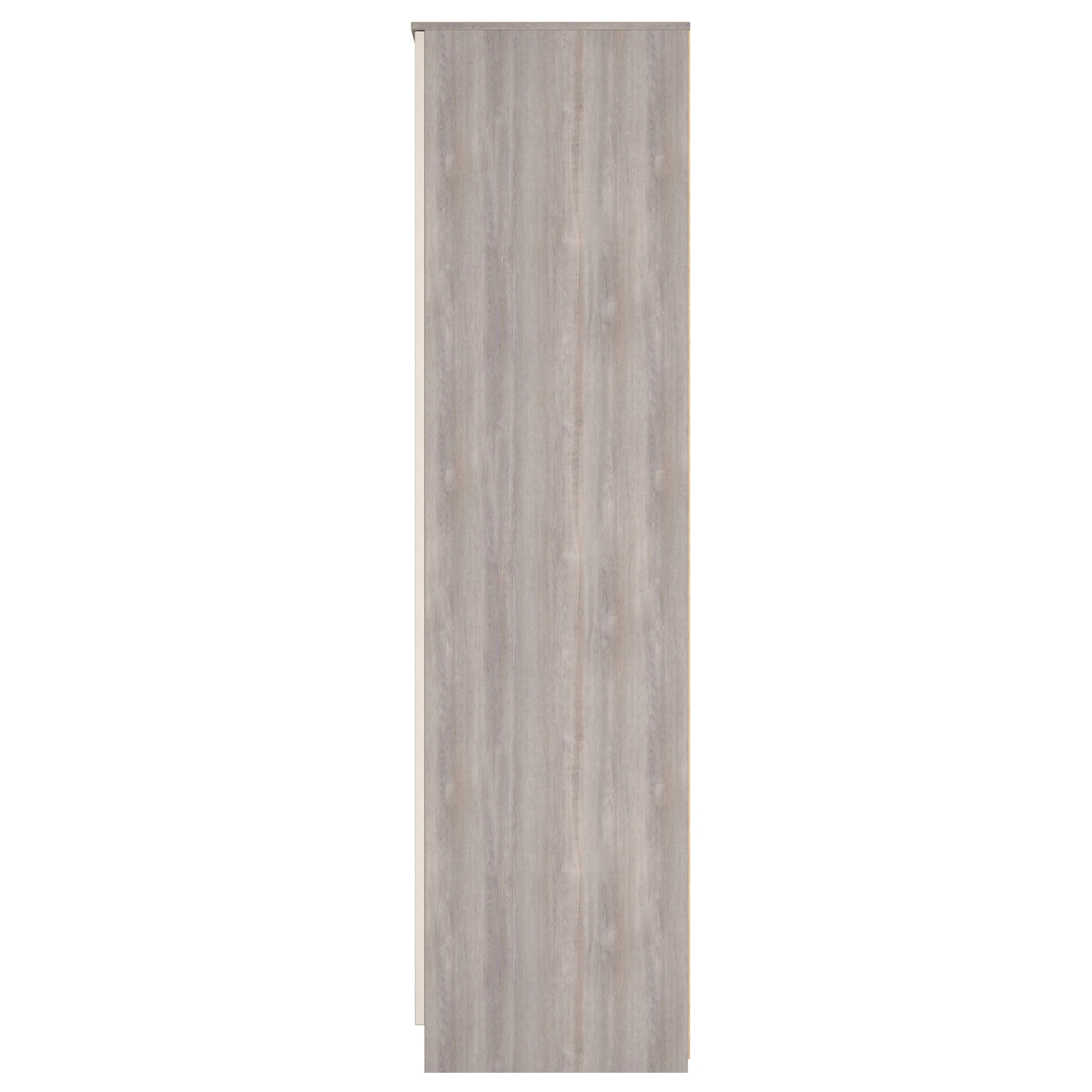 Cannes Ready Assembled Tall Triple Mirror Wardrobe in Kashmir Gloss & Grey Oak - Image 3