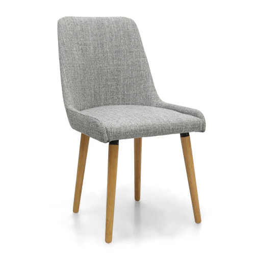 Capri Flax Effect Grey Weave Dining Chair - Set Of 2 - Image 6