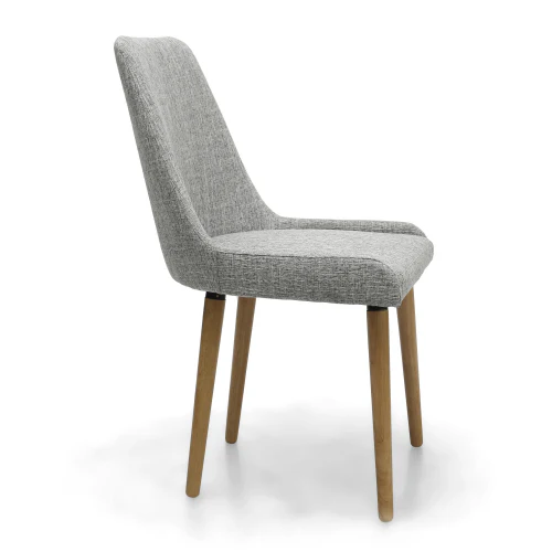 Capri Flax Effect Grey Weave Dining Chair - Set Of 2 - Image 9