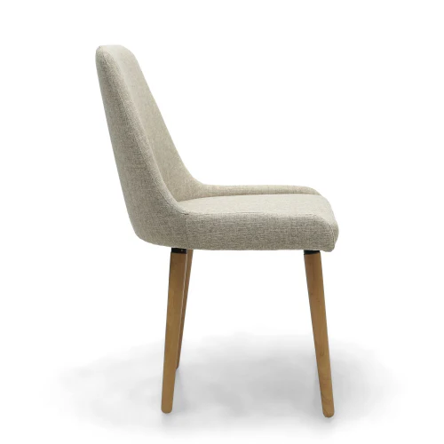Capri Flax Effect Natural Dining Chair - Set Of 2 - Image 3