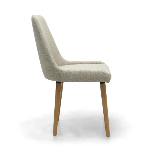 Capri Flax Effect Natural Dining Chair - Set Of 2 - Image 8