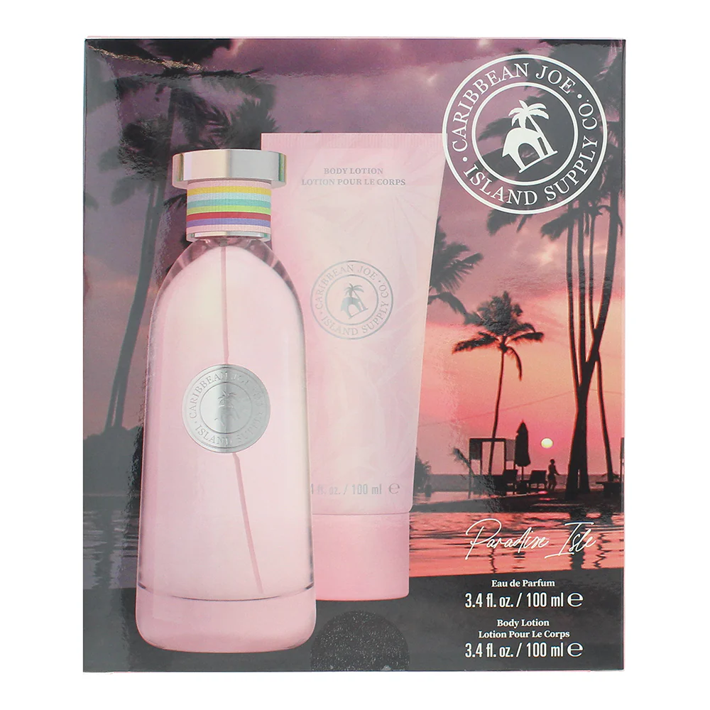 Caribbean Joe Island Supply Paradise Isle Photobox 2 Piece Gift Set: Eau De Parfum 100ml - - Image 3
