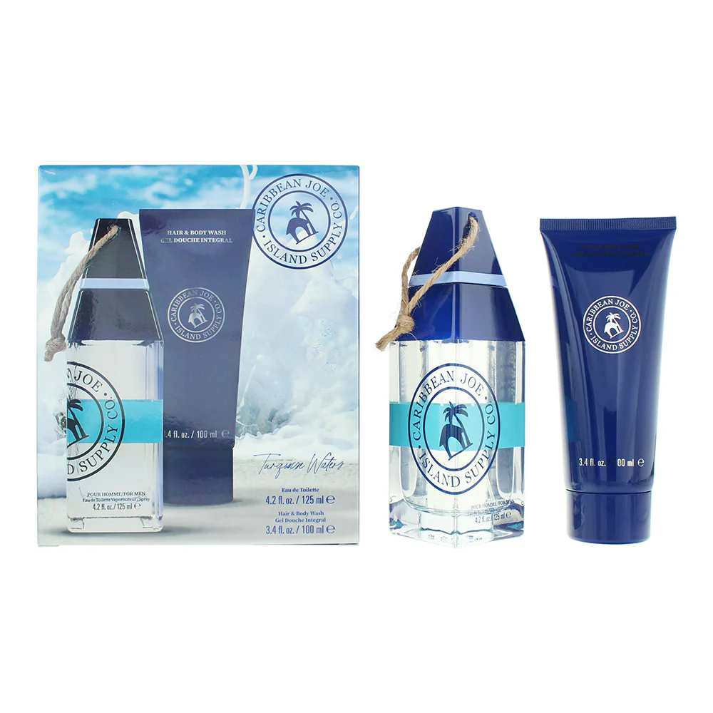 Caribbean Joe Island Supply Turquoise Waters Photobox 2 Piece Gift Set: Eau De Toilette 125m
