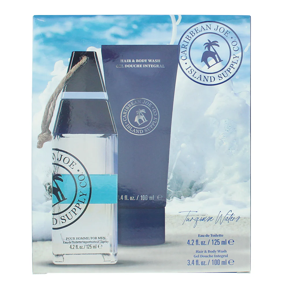 Caribbean Joe Island Supply Turquoise Waters Photobox 2 Piece Gift Set: Eau De Toilette 125m - Image 3