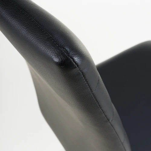 Carlisle Leather Effect Black Dining Chair - Image 11