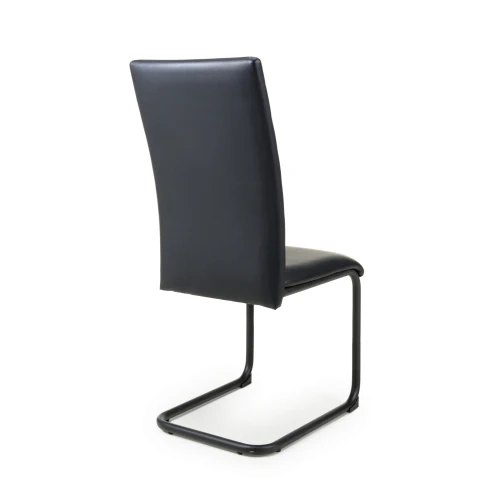 Carlisle Leather Effect Black Dining Chair - Image 2