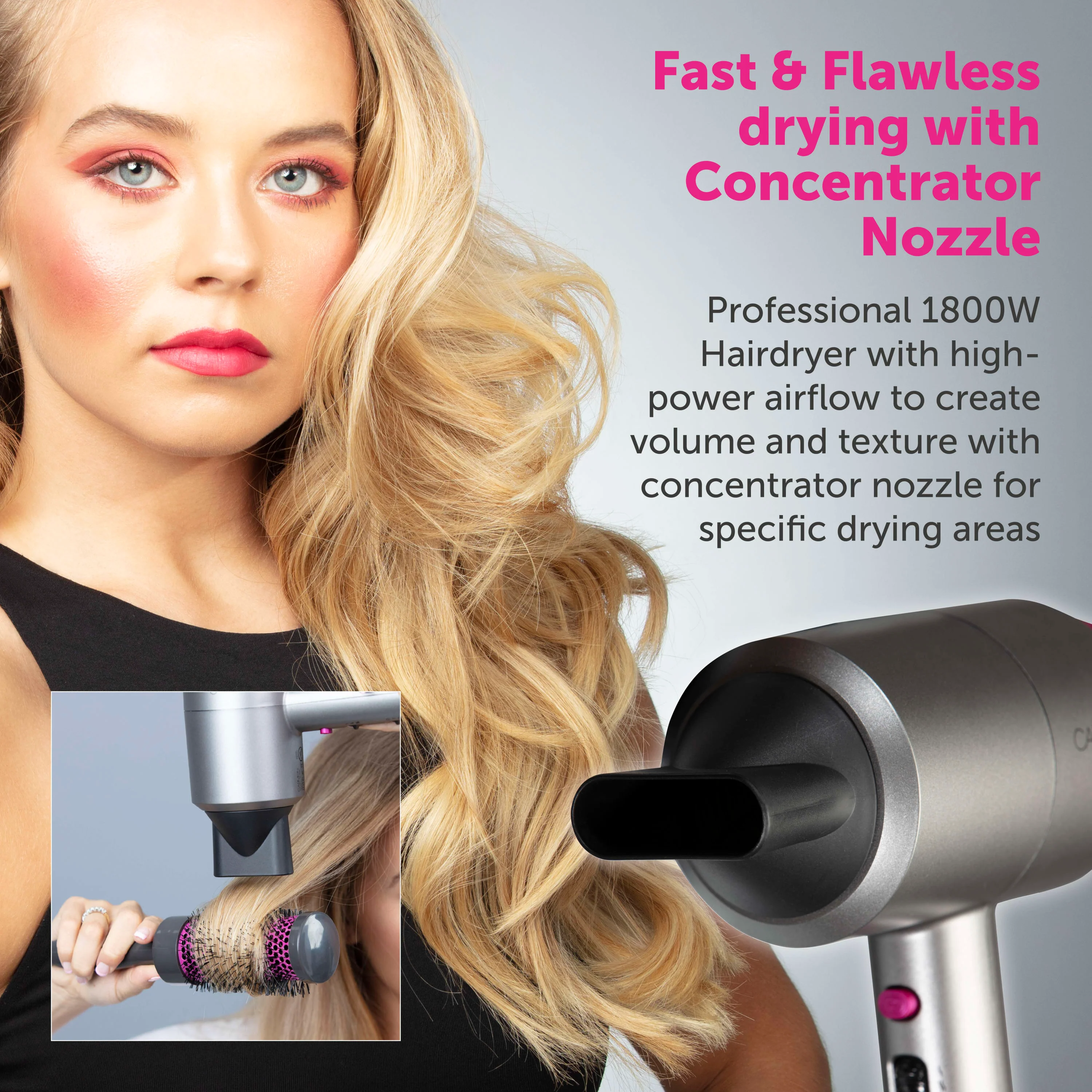Carmen Neon Gift Hair Dryer & Straightener - Image 3
