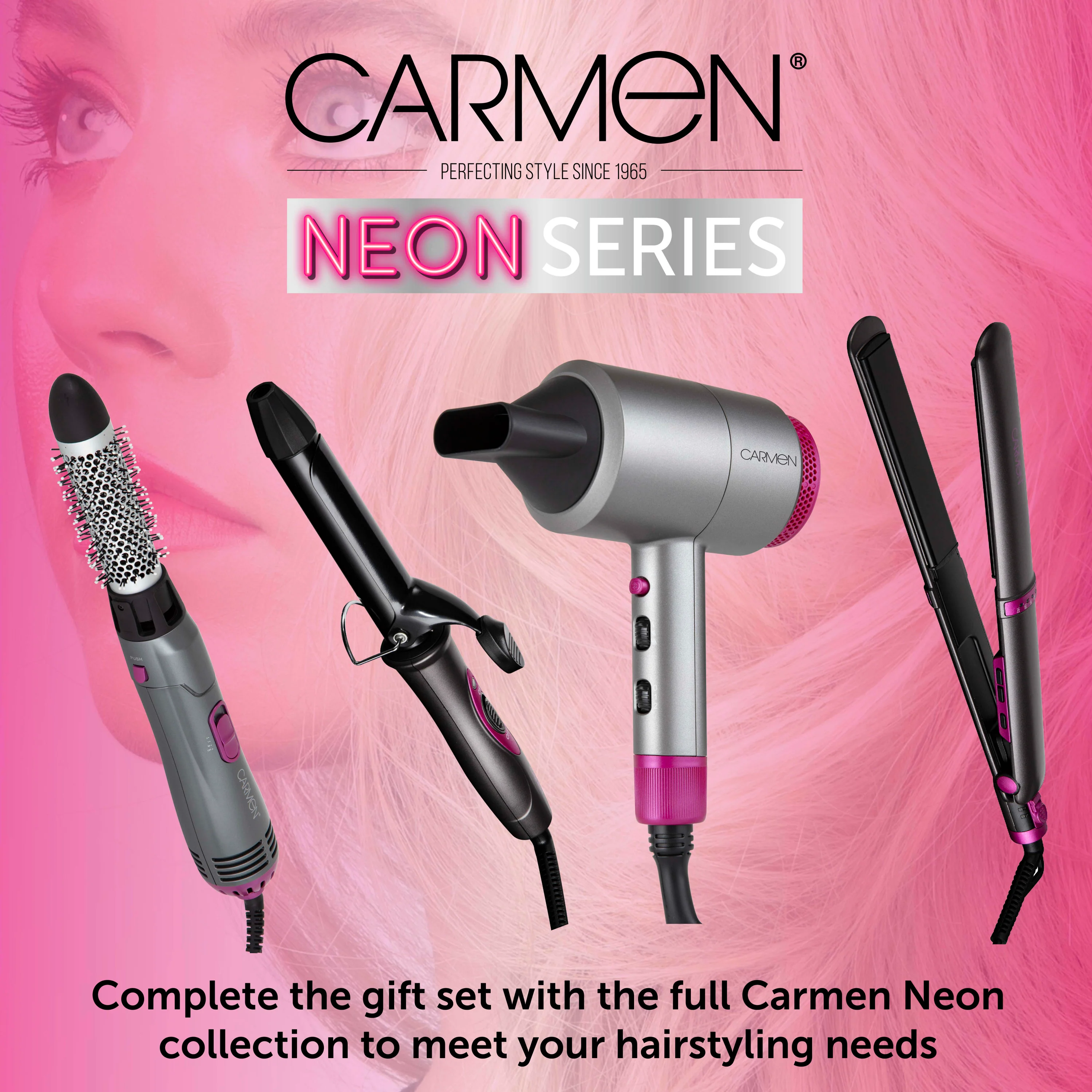 Carmen Neon Gift Hair Dryer & Straightener - Image 8