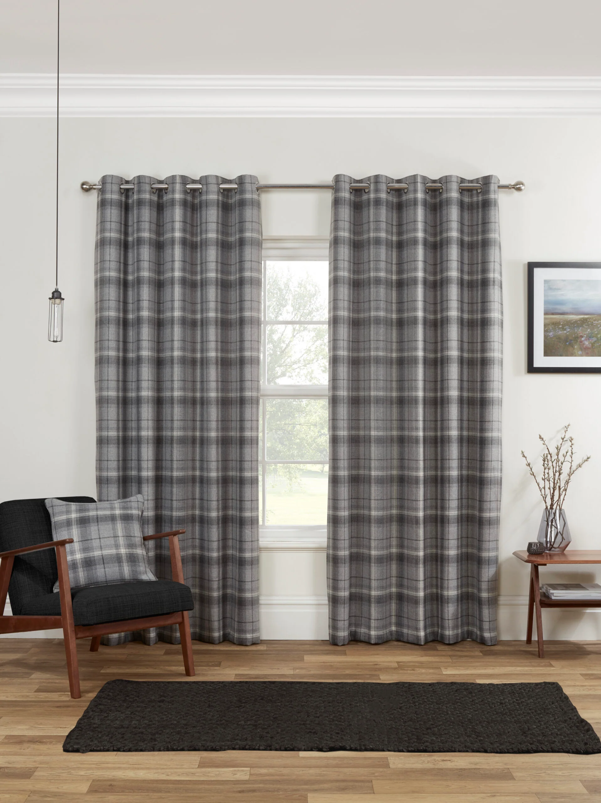 CARNOUSTIE GREY CUSHION COVER - Image 2