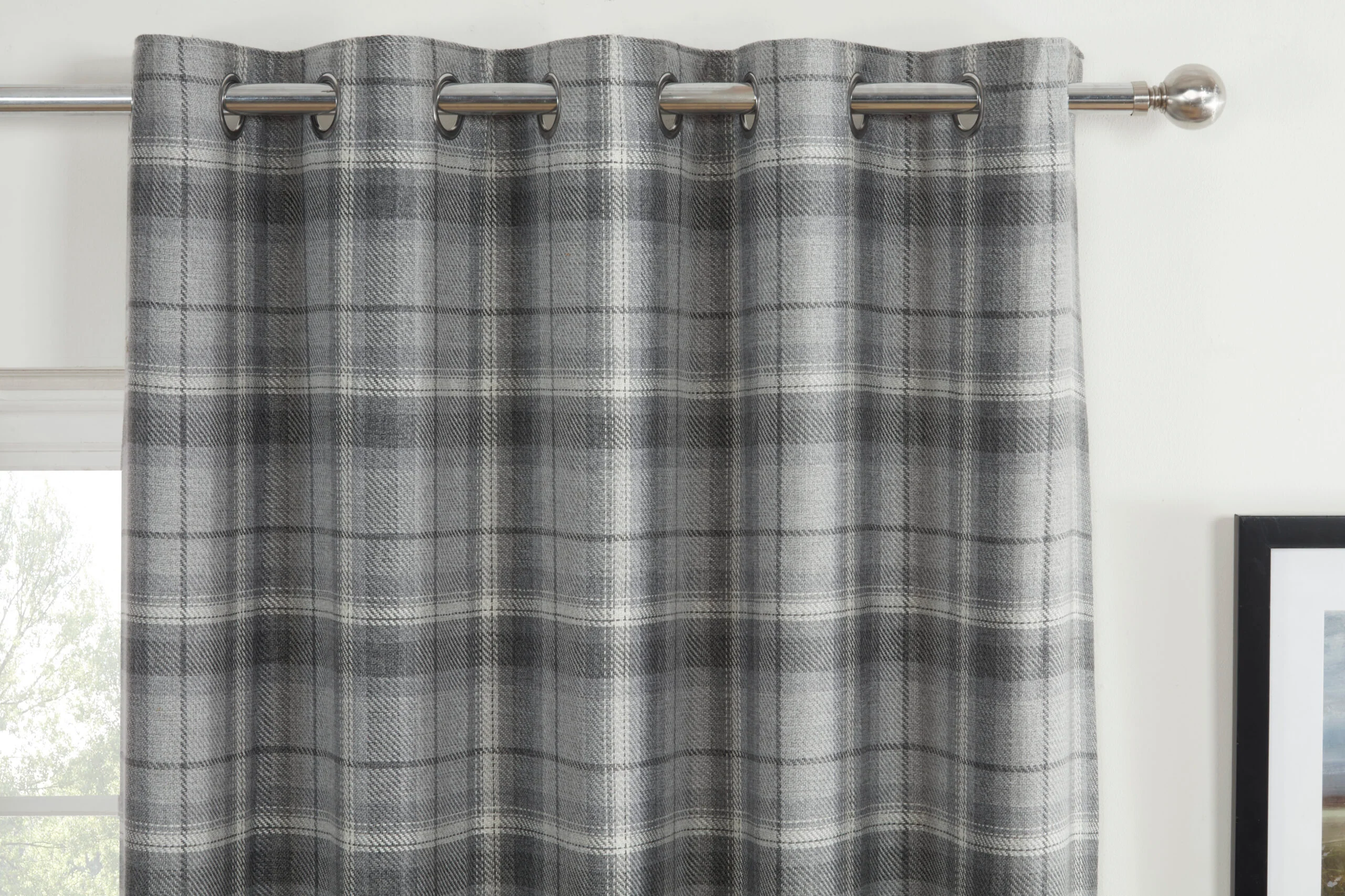 CARNOUSTIE GREY POLYESTER FILLED CUSHION - Image 3