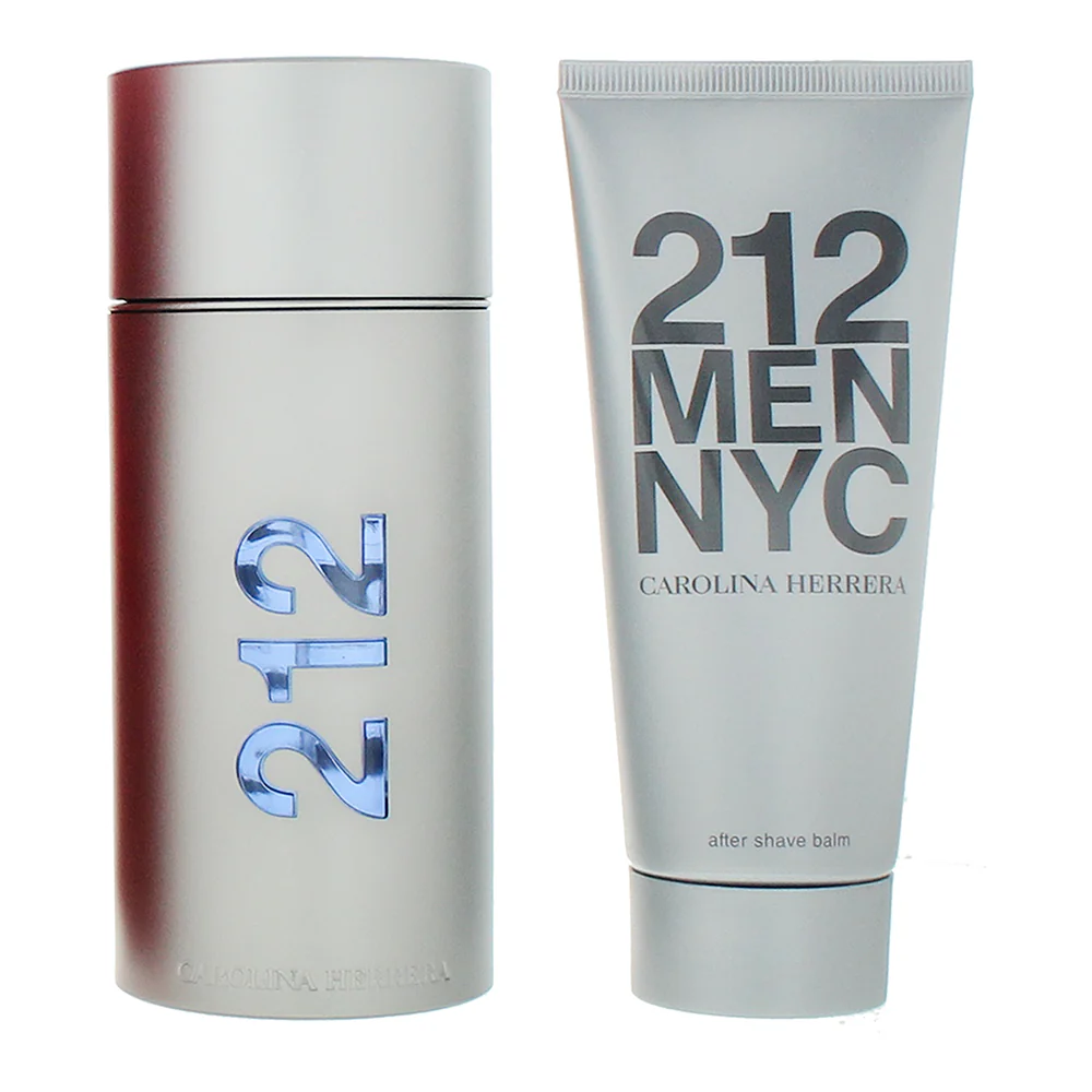 Carolina Herrera 212 Men Nyc Piece Gift Set: Eau De Toilette 100ml - Aftershave Balm 100ml - Image 2