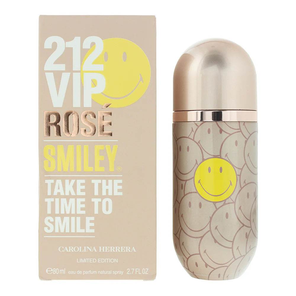Carolina Herrera 212 Vip Rose Smiley Eau De Parfum 80ml