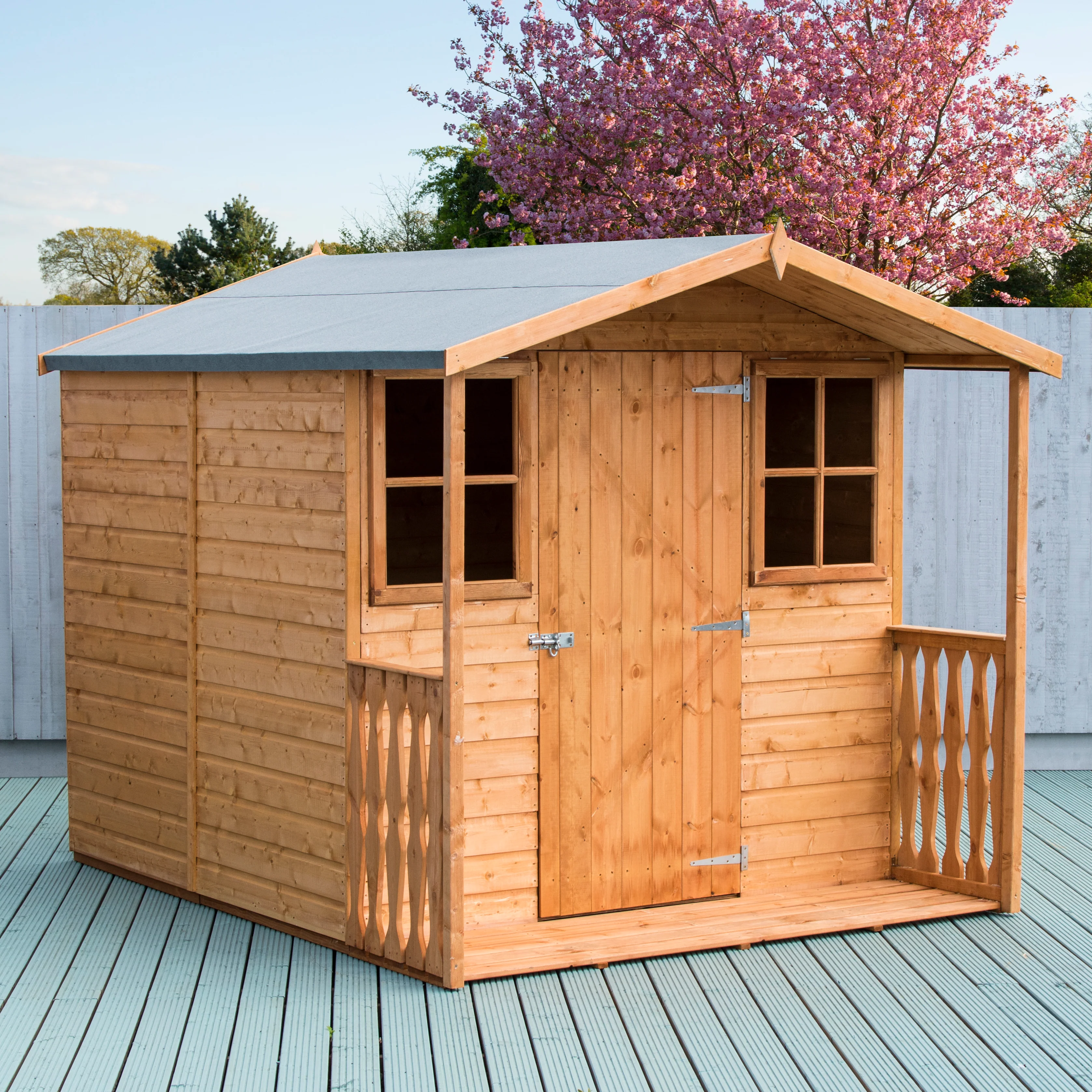 Casita With Verandah Shiplap Apex Shed