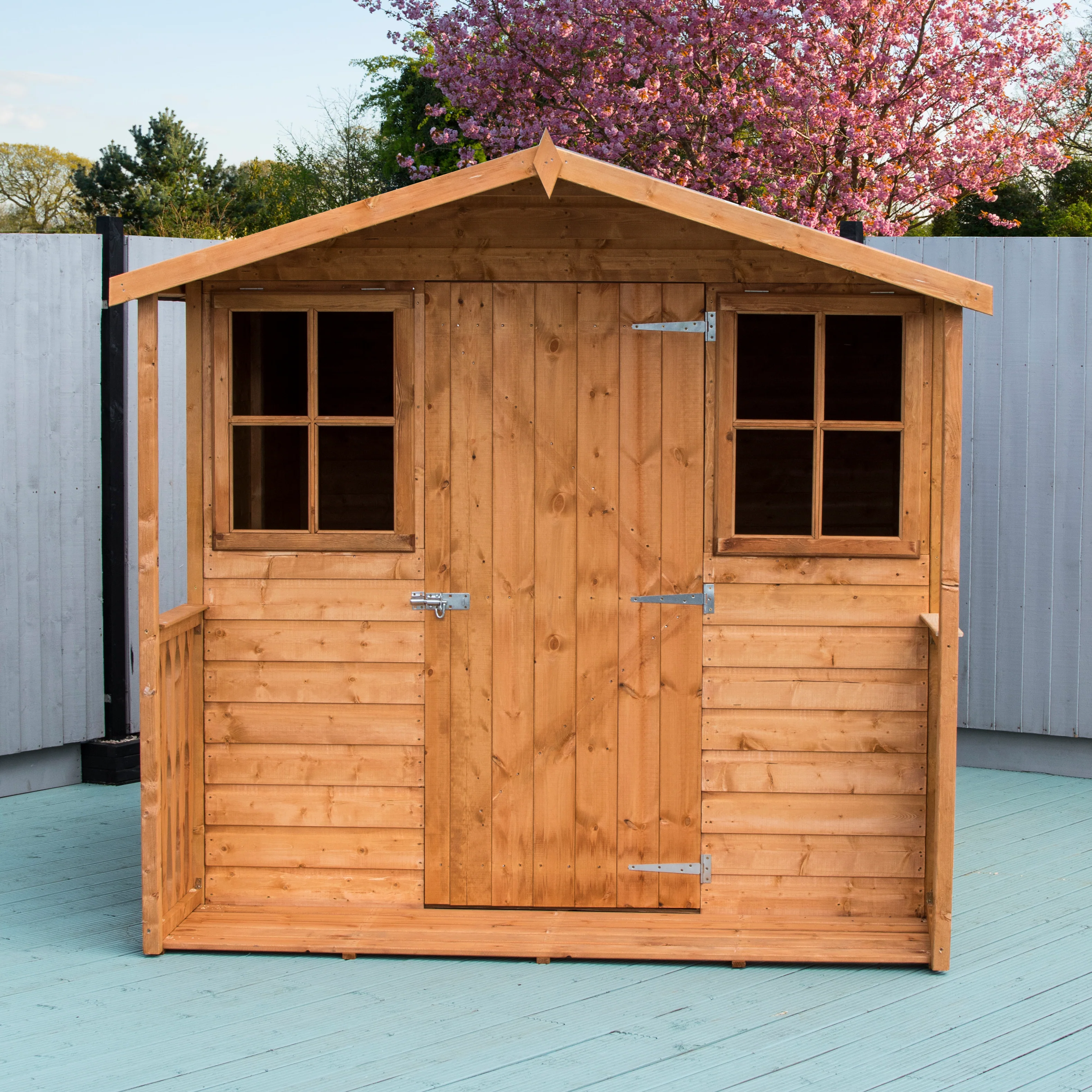 Casita With Verandah Shiplap Apex Shed - Image 3