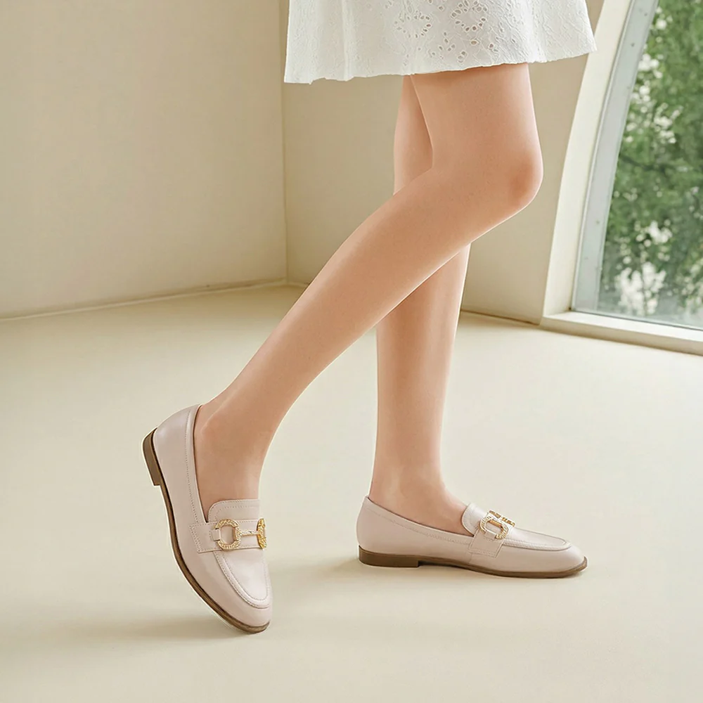 Casual Closed Toe Slip-on Horsebit PU Loafer - Image 2