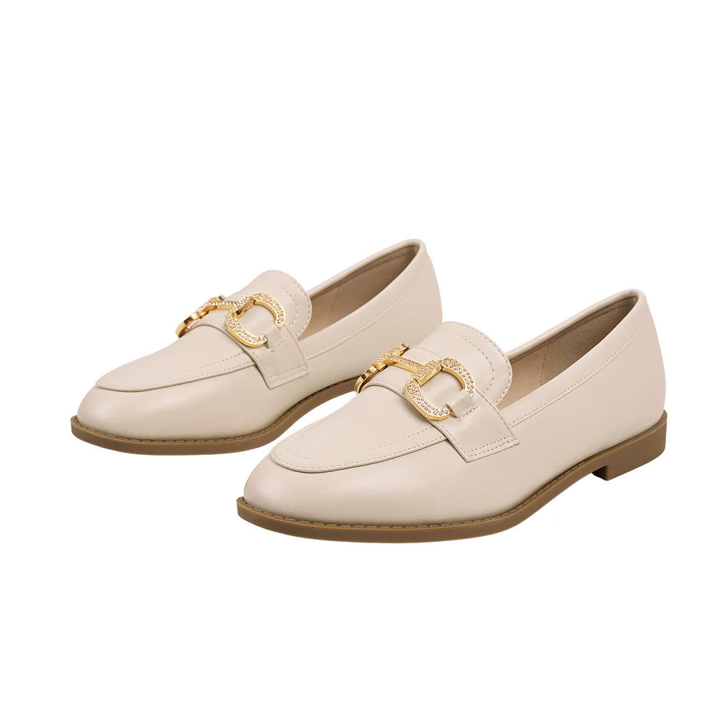 Casual Closed Toe Slip-on Horsebit PU Loafer - Image 3