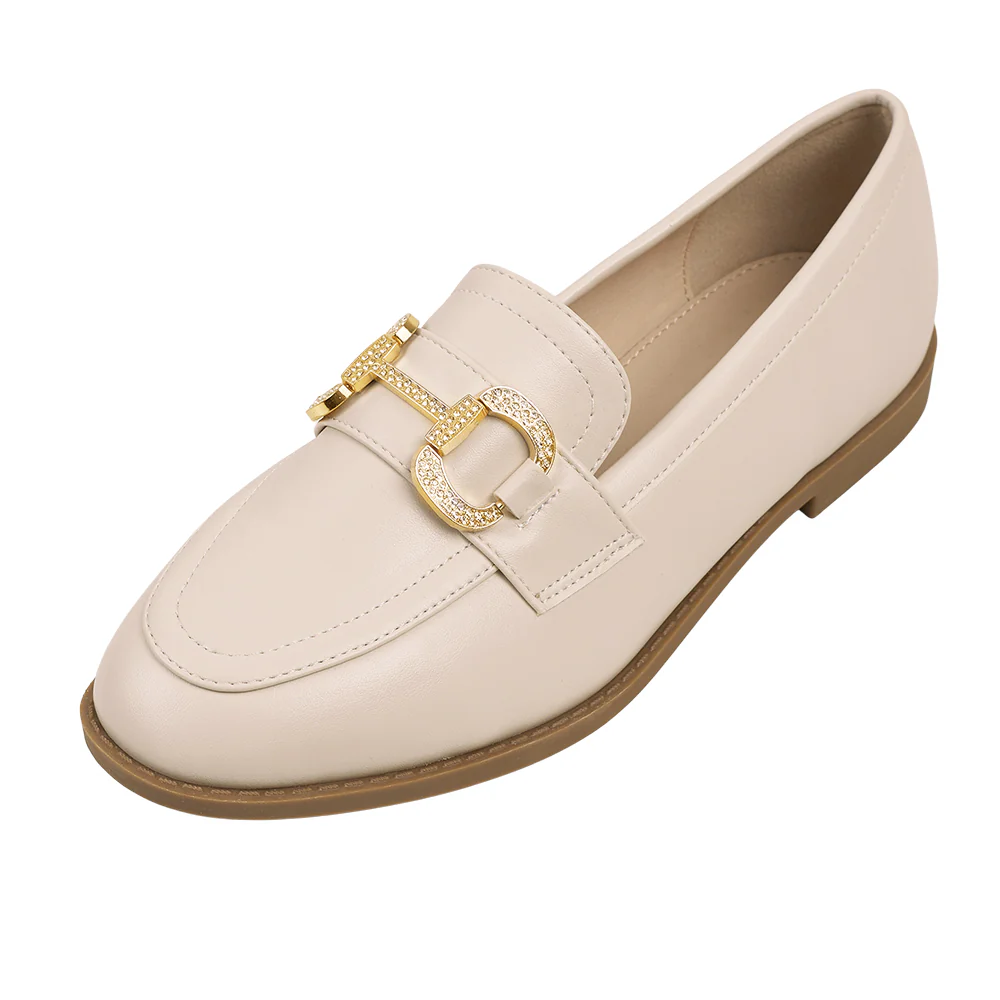 Casual Closed Toe Slip-on Horsebit PU Loafer - Image 4