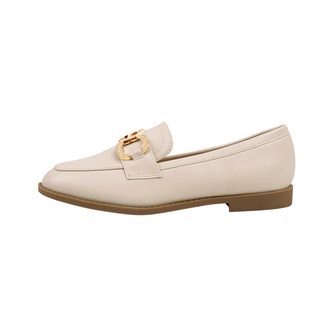 Casual Closed Toe Slip-on Horsebit PU Loafer - Image 6