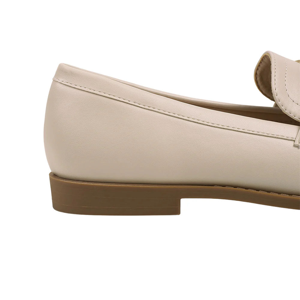 Casual Closed Toe Slip-on Horsebit PU Loafer - Image 8