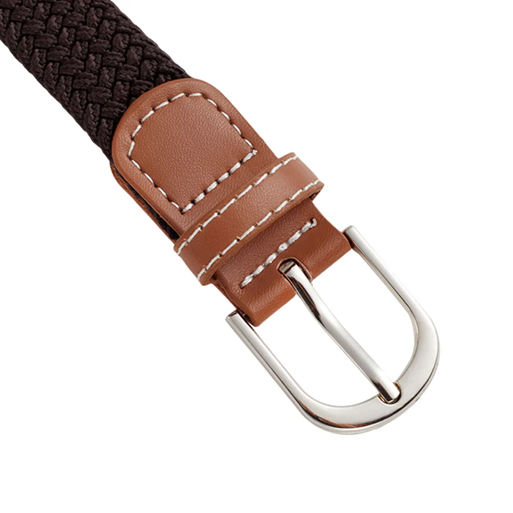 Casual Elastic Braided Belt With D-shape Pin Buckle - Image 7